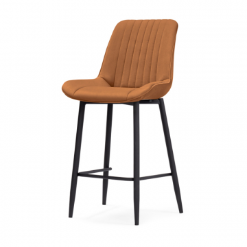 Полубарный стул Седа К кирпичный / черный