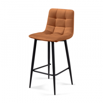 Полубарный стул Чилли К кирпичный / черный