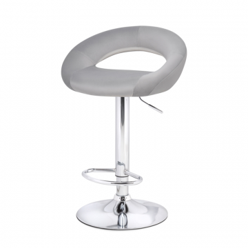 Барный стул Oazis gray fabric / chrome