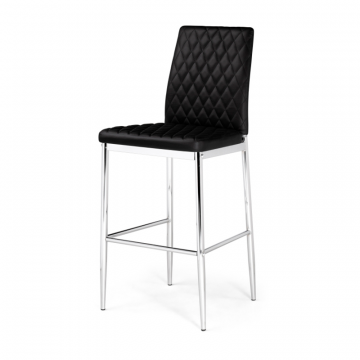 Барный стул Teon black / chrome