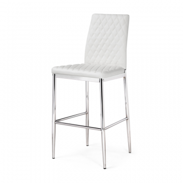 Барный стул Teon white / chrome