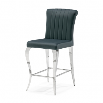 Полубарный стул Joan dark grey / steel