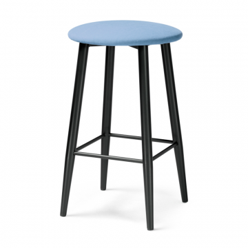 Барный стул Гангток катания дасти блю / черный матовый