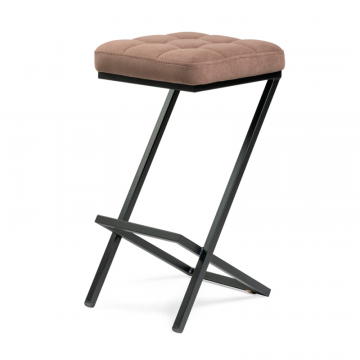 Полубарный стул Амаури катания корица / черный матовый