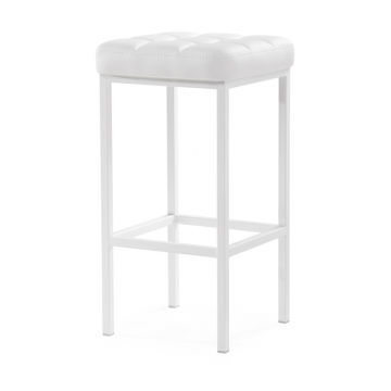 Барный стул Лофт линкольн белый / белый матовый