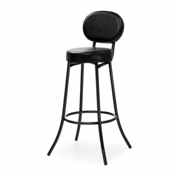 Барный стул Satearant черный полимер / темный мусс