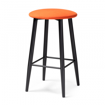 Барный стул Гангток катания флам / черный матовый