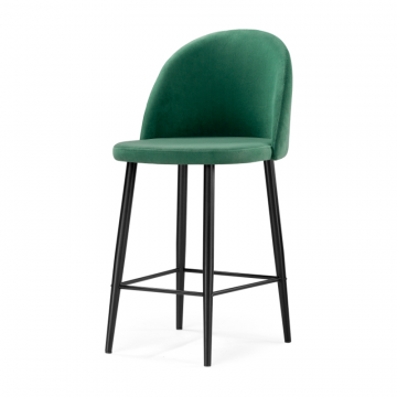 Барный стул Амизуре катания изумруд / черный матовый