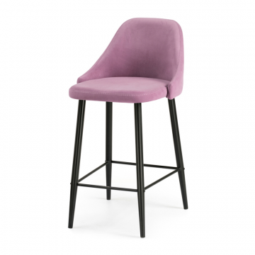 Барный стул Джама лавандовый / черный матовый