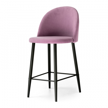 Барный стул Амизуре лавандовый / черный матовый