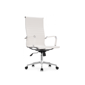 Компьютерное кресло Reus pu white / chrome