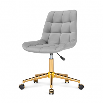 Компьютерное кресло Честер светло-серый (california 900) / золото