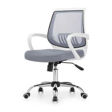 Компьютерное кресло Ergoplus light gray / white