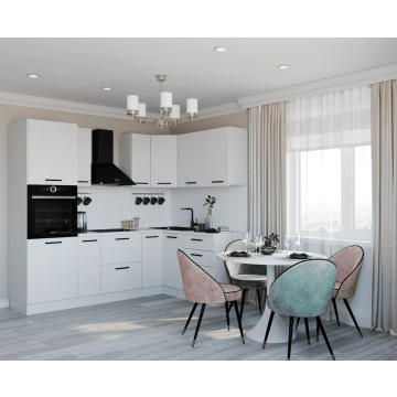 Кухонный гарнитур Белый глянец 2400x1600 угловой