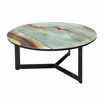 Журнальный столик Роб D-700 70х33 мрамор голубой