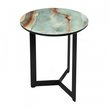 Журнальный столик Роб D-450 45х50 мрамор голубой