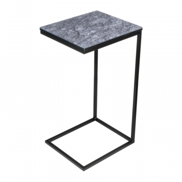 Журнальный столик Геркулес 30х34х62 серый мрамор