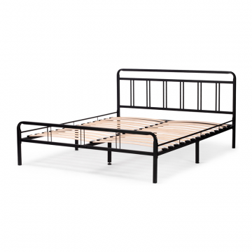 Полутораспальная кровать Рейк 140х200 черная