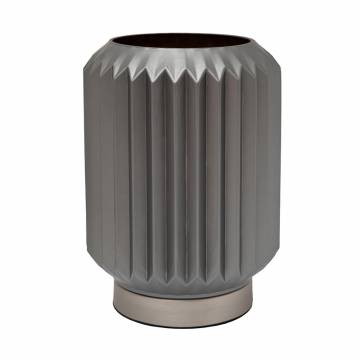 22-89227 Лампа настольная серое дымчастое стекло d16,5*h25см