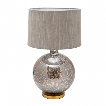 22-89270 Лампа настольная плафон бежевый d42*h73см