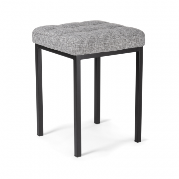 Табурет Байя рогожка графит / черный матовый