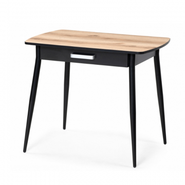 Стол Вики 90х60х77 делано / черный