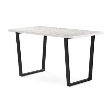 Стол Эльпатия 130х75х74 оникс / черный матовый