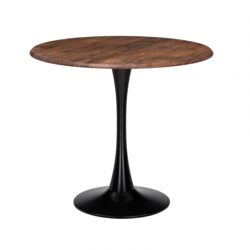 Стол Тулип 90х73 орех кантри / черный