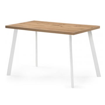 Стол Тринити Лофт 120x80x75 25 мм дуб вотан / белый матовый