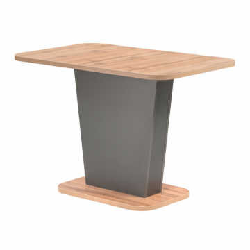 Стол на тумбе Лурвин 100(145)х68х75 дуб вотан / графит