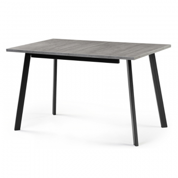 Стол раскладной Колон Лофт 120(160)х75х75 25 мм бетон / матовый черный