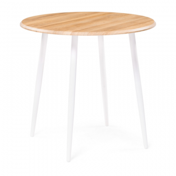 Деревянный стол Абилин 90х76 дуб вотан / белый матовый