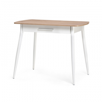 Стол Ревари 90х60х76 эврика / белый