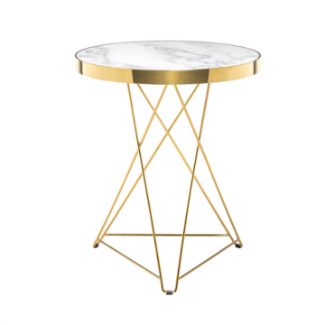 Стол Milena 60х76 white / gold