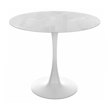 Стеклянный стол Tulip 90x74 super white glass