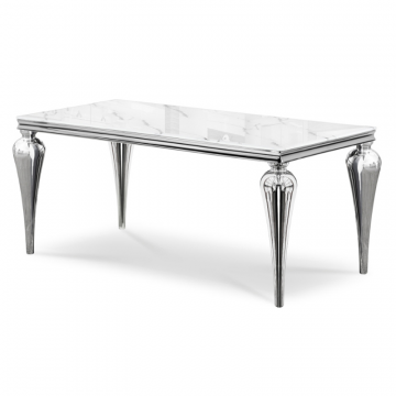 Стеклянный стол Vase 180х90х76 белый