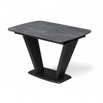 Стол на тумбе Петир 120(160)х80х75 larka grey / черный