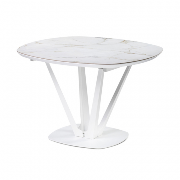 Керамический стол Азраун 110(150)х110х75 белый