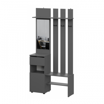 Прихожая Сибити графит серый