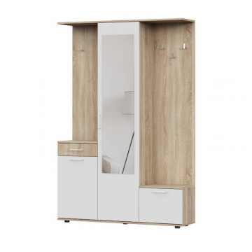 Прхожая Пети дуб сонома / белый