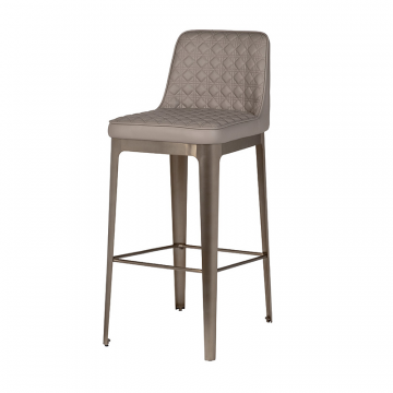 58DB-19303 Стул барный светло-серый 53,5*41*101,5см