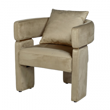 58DB-20089 Кресло велюр оливковый 70*61*69см