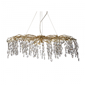 86-80681 Люстра d.120*45 см, металл цвет золото
