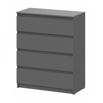 Комод Сибити 4 ящика графит серый
