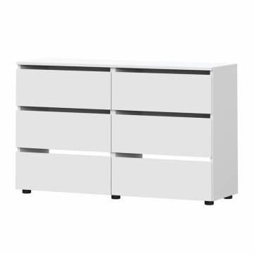 Комод Валенсия белый текстурный