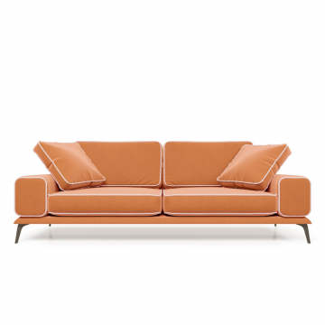 Солнечное побережье Диван прямой, персиковый