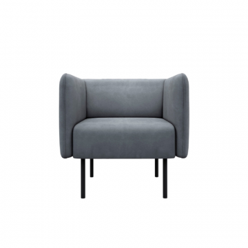 РИО Кресло тканевое светло-серое