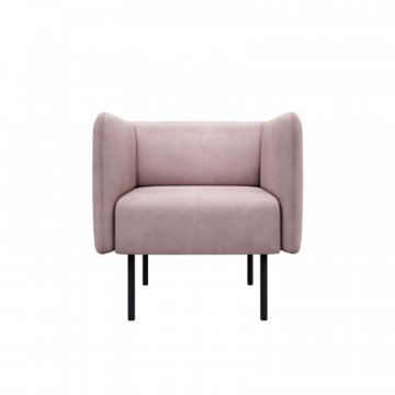 РИО Кресло тканевое розовое