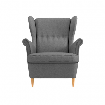 БЕНОН Кресло тканевое серый