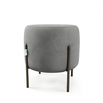 Маленькая радость Пуф круглый на ножках, светло-серый